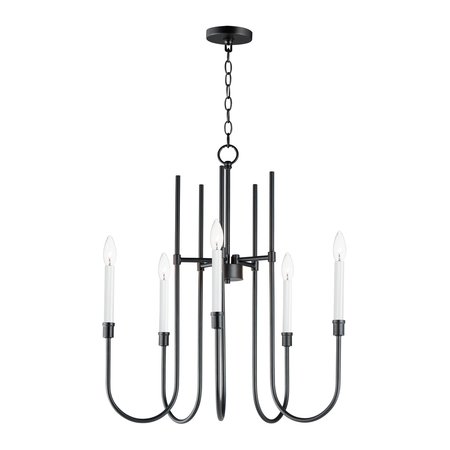 MAXIM Tux 5-Light Chandelier 11285BK